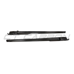 PORSCHE 911 991.2 GTS 2017-2019 CARBON FIBRE SIDE SKIRT EXTENSIONS-Side Skirts-CT CARBON-CT Carbon - High-quality carbon fiber and gloss black aerodynamic parts for premium sports and luxury vehicles.