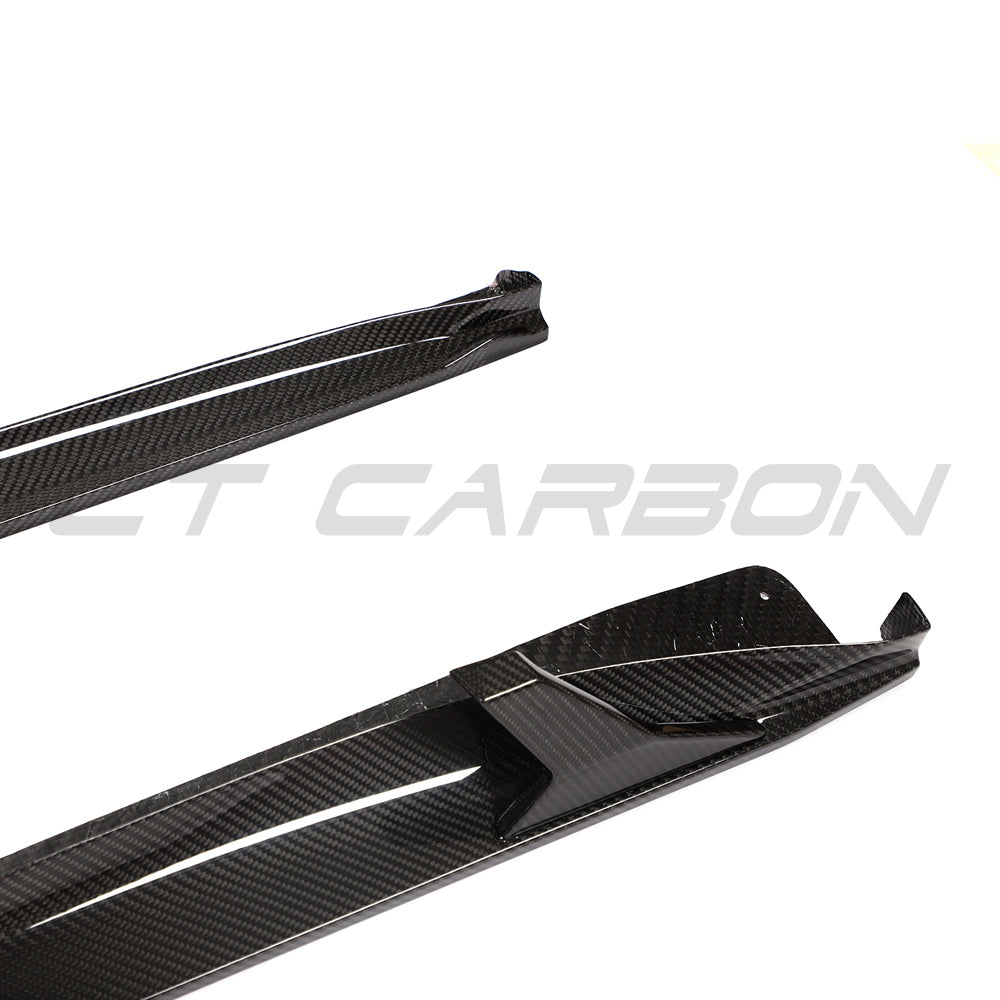 PORSCHE 911 991.2 GTS 2017-2019 CARBON FIBRE SIDE SKIRT EXTENSIONS-Side Skirts-CT CARBON-CT Carbon - High-quality carbon fiber and gloss black aerodynamic parts for premium sports and luxury vehicles.