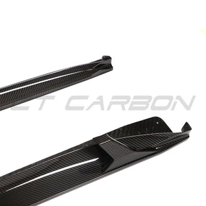 PORSCHE 911 991.2 GTS 2017-2019 CARBON FIBRE SIDE SKIRT EXTENSIONS-Side Skirts-CT CARBON-CT Carbon - High-quality carbon fiber and gloss black aerodynamic parts for premium sports and luxury vehicles.