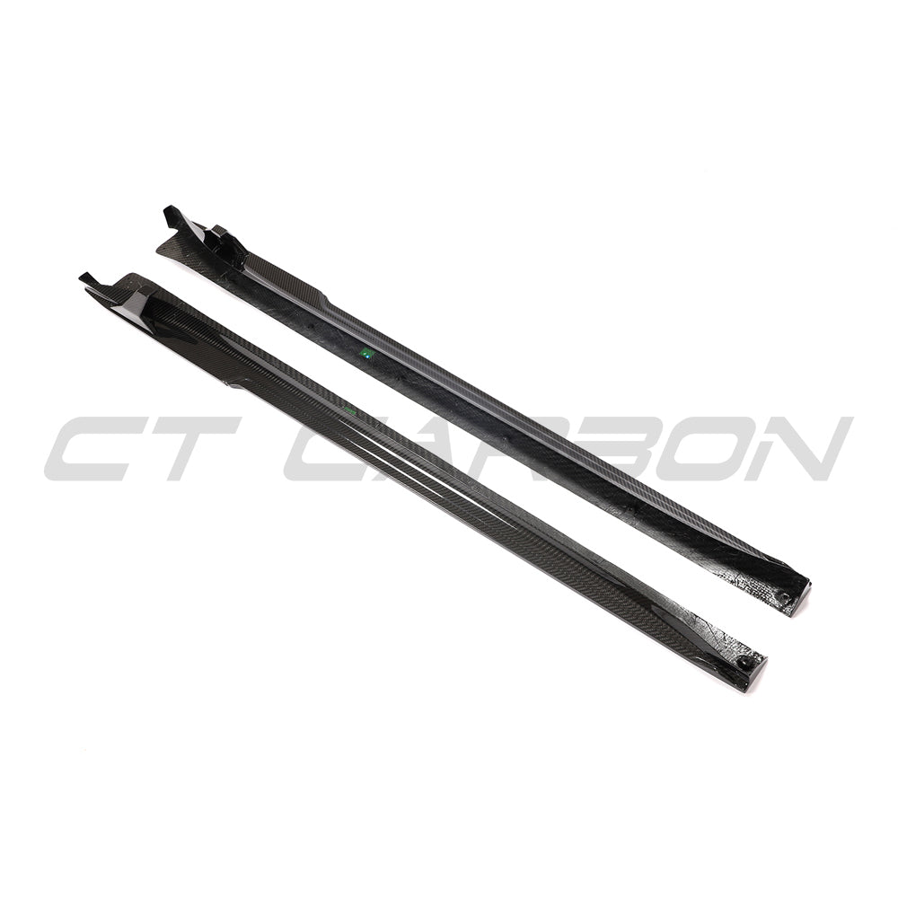 PORSCHE 911 991.2 GTS 2017-2019 CARBON FIBRE SIDE SKIRT EXTENSIONS-Side Skirts-CT CARBON-CT Carbon - High-quality carbon fiber and gloss black aerodynamic parts for premium sports and luxury vehicles.