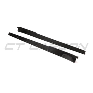 PORSCHE 911 991.2 GTS 2017-2019 CARBON FIBRE SIDE SKIRT EXTENSIONS-Side Skirts-CT CARBON-CT Carbon - High-quality carbon fiber and gloss black aerodynamic parts for premium sports and luxury vehicles.