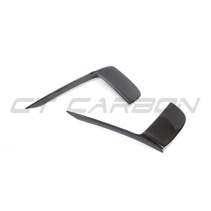 PORSCHE 911 991.2 GT3RS 2018-2020 CARBON FIBRE FRONT BUMPER TRIM COVERS-Accessories-CT CARBON-CT Carbon - High-quality carbon fiber and gloss black aerodynamic parts for premium sports and luxury vehicles.