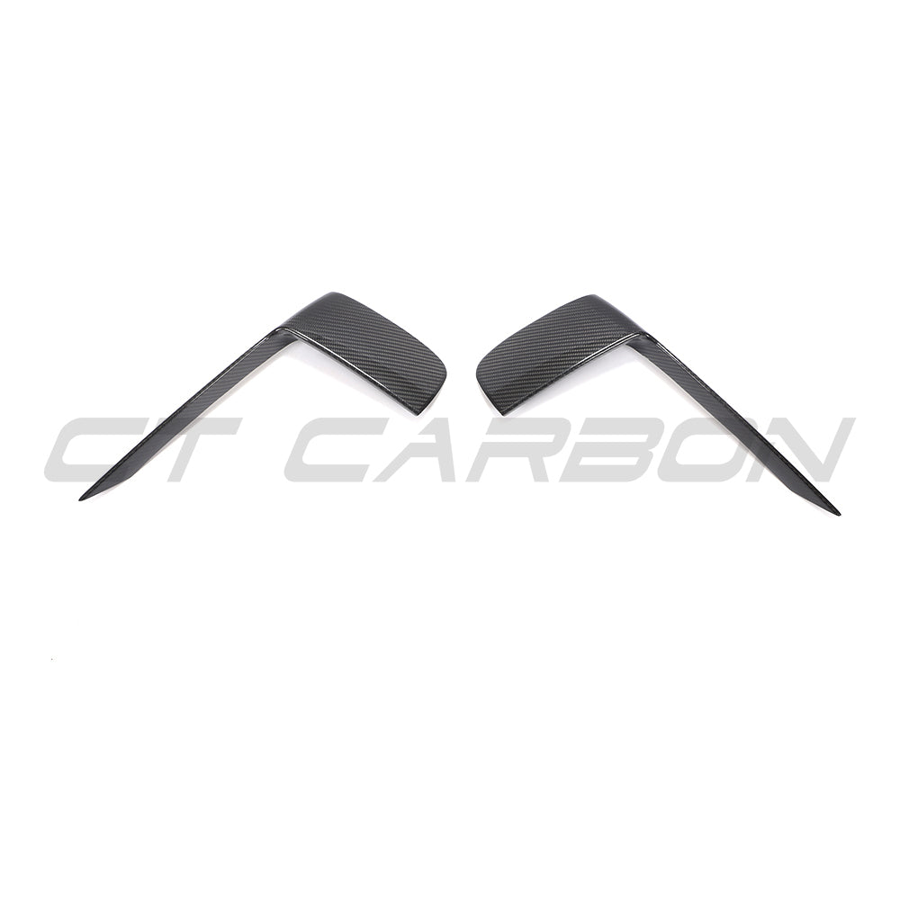 PORSCHE 911 991.2 GT3RS 2018-2020 CARBON FIBRE FRONT BUMPER TRIM COVERS-Accessories-CT CARBON-CT Carbon - High-quality carbon fiber and gloss black aerodynamic parts for premium sports and luxury vehicles.