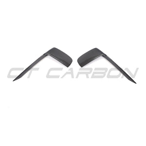 PORSCHE 911 991.2 GT3RS 2018-2020 CARBON FIBRE FRONT BUMPER TRIM COVERS-Accessories-CT CARBON-CT Carbon - High-quality carbon fiber and gloss black aerodynamic parts for premium sports and luxury vehicles.