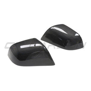 TESLA MODEL 3 2017-2023 CARBON FIBRE MIRRORS-Accessories-CT CARBON-CT Carbon - High-quality carbon fiber and gloss black aerodynamic parts for premium sports and luxury vehicles.