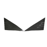 TESLA MODEL 3 & Y 2017+ CARBON FIBRE DOOR A PILLAR TRIM-Accessories-CT CARBON-CT Carbon - High-quality carbon fiber and gloss black aerodynamic parts for premium sports and luxury vehicles.