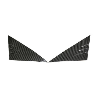 TESLA MODEL 3 & Y 2017+ CARBON FIBRE DOOR A PILLAR TRIM-Accessories-CT CARBON-CT Carbon - High-quality carbon fiber and gloss black aerodynamic parts for premium sports and luxury vehicles.
