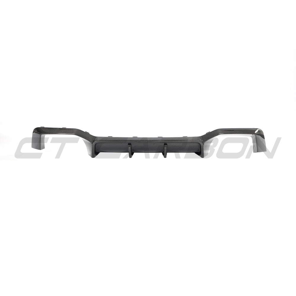 BMW G02 X4 & F98 X4M LCI 2022-2025 CARBON FIBRE DIFFUSER-Diffuser-CT CARBON-CT Carbon - High-quality carbon fiber and gloss black aerodynamic parts for premium sports and luxury vehicles.