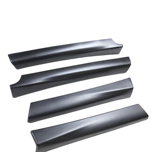 TESLA MODEL 3 2017-2023 CARBON FIBRE INTERIOR DOOR PANEL TRIM ADD ON-Accessories-CT CARBON-Matte Carbon-CT Carbon - High-quality carbon fiber and gloss black aerodynamic parts for premium sports and luxury vehicles.