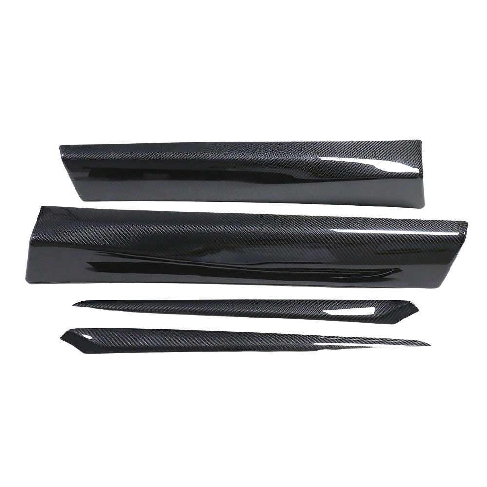 TESLA MODEL 3 2023+ CARBON FIBRE INTERIOR DOOR PANEL TRIM ADD ON-Accessories-CT CARBON-CT Carbon - High-quality carbon fiber and gloss black aerodynamic parts for premium sports and luxury vehicles.