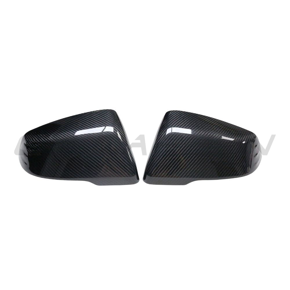TOYOTA SUPRA A90 CARBON FIBRE MIRRORS-Accessories-CT CARBON-CT Carbon - High-quality carbon fiber and gloss black aerodynamic parts for premium sports and luxury vehicles.