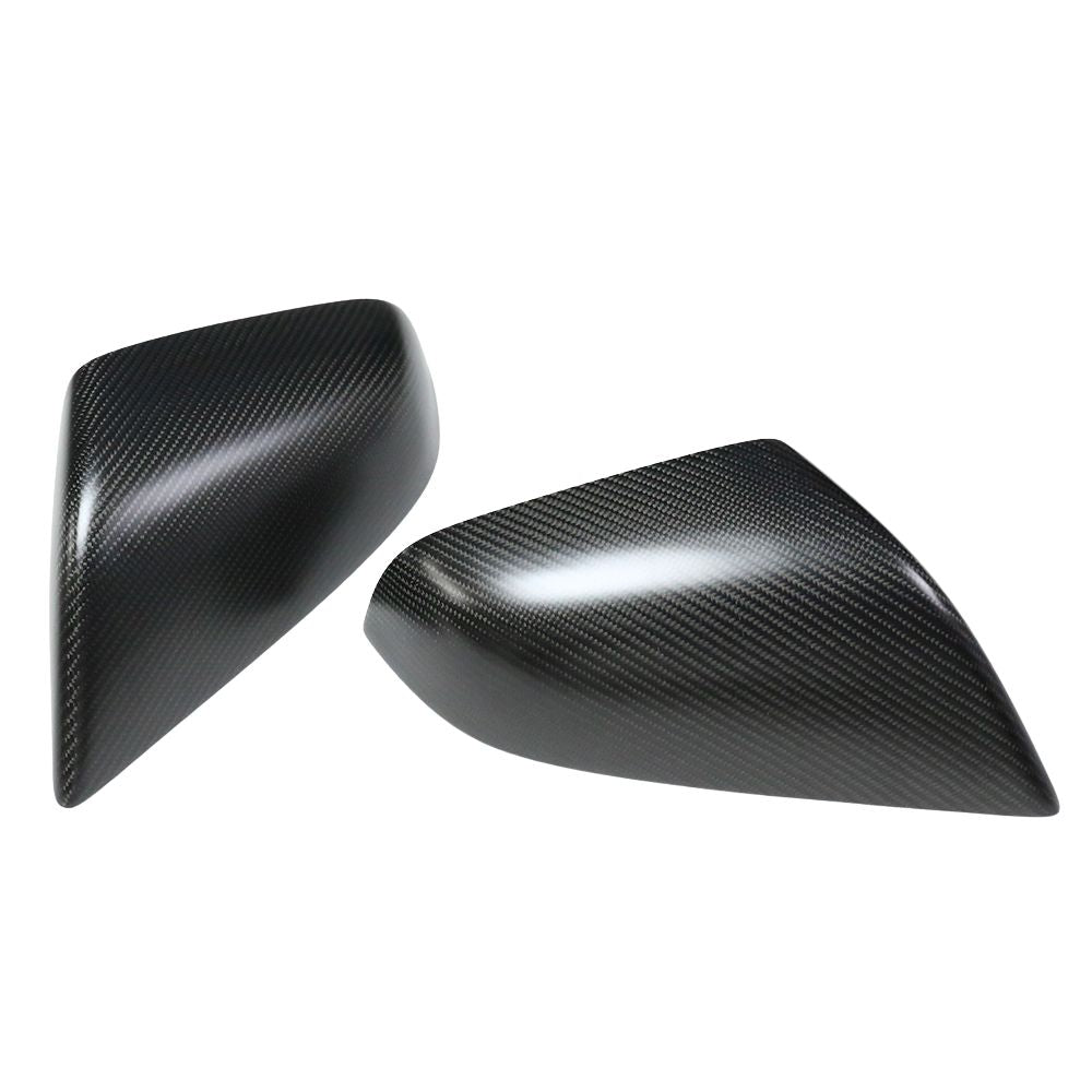TESLA MODEL S 2013-2020 MATTE CARBON FIBRE MIRRORS-Accessories-CT CARBON-CT Carbon - High-quality carbon fiber and gloss black aerodynamic parts for premium sports and luxury vehicles.