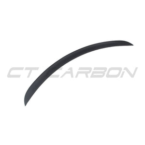 TESLA MODEL S 2013+ MATTE CARBON FIBRE SPOILER - V1-Spoiler-CT CARBON-CT Carbon - High-quality carbon fiber and gloss black aerodynamic parts for premium sports and luxury vehicles.