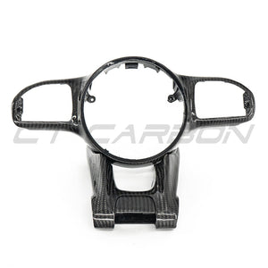MERCEDES AMG 2016+ CARBON FIBRE STEERING WHEEL TRIM-Accessories-CT CARBON-CT Carbon - High-quality carbon fiber and gloss black aerodynamic parts for premium sports and luxury vehicles.