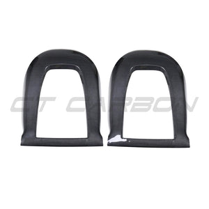 TESLA MODEL 3 2017-2023 CARBON FIBRE SEAT BACK COVERS-Accessories-CT CARBON-CT Carbon - High-quality carbon fiber and gloss black aerodynamic parts for premium sports and luxury vehicles.