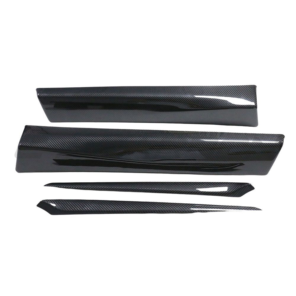 TESLA MODEL 3 2023+ CARBON FIBRE INTERIOR DOOR PANEL TRIM ADD ON-Accessories-CT CARBON-CT Carbon - High-quality carbon fiber and gloss black aerodynamic parts for premium sports and luxury vehicles.