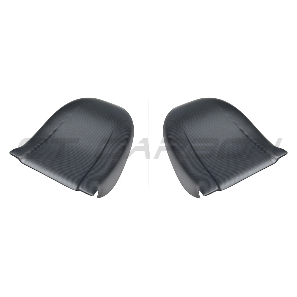 TESLA MODEL S 2021+ CARBON FIBRE REPLACEMENT SEAT BACKS-Accessories-CT CARBON-CT Carbon - High-quality carbon fiber and gloss black aerodynamic parts for premium sports and luxury vehicles.