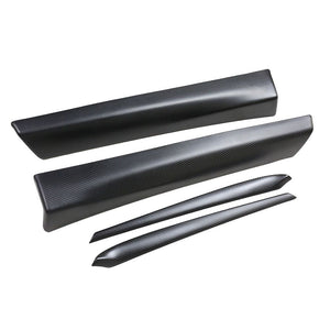 TESLA MODEL 3 2017-2023 MATTE CARBON FIBRE INTERIOR DOOR PANEL TRIM ADD ON-Accessories-CT CARBON-CT Carbon - High-quality carbon fiber and gloss black aerodynamic parts for premium sports and luxury vehicles.