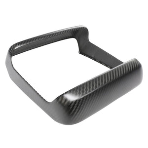TESLA MODEL S 2021+ MATTE CARBON FIBRE REAR SCREEN ADD ON-Accessories-CT CARBON-CT Carbon - High-quality carbon fiber and gloss black aerodynamic parts for premium sports and luxury vehicles.