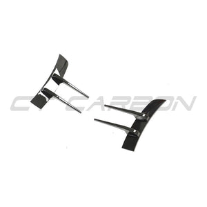 MERCEDES A-CLASS W177 & V177 2018-2022 GLOSS BLACK FRONT BUMPER TRIM