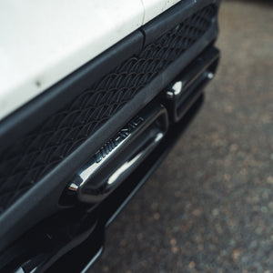 MERCEDES C-CLASS SALOON/ESTATE W205 GLOSS BLACK DIFFUSER & BLACK TIPS