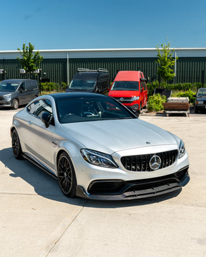 MERCEDES C63 W205 COUPE CARBON FIBRE SPLITTER V2