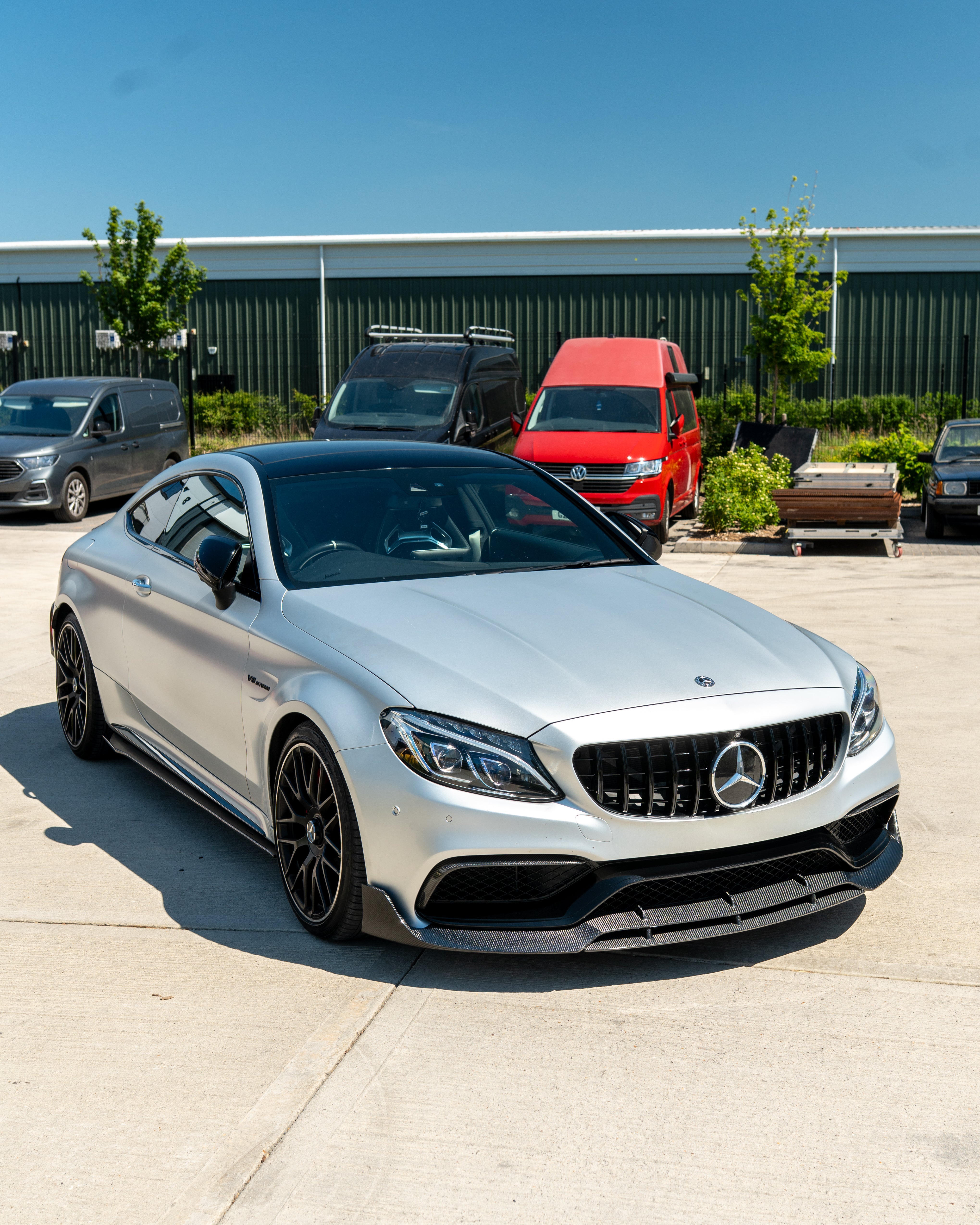 MERCEDES C63 W205 COUPE CARBON FIBRE SPLITTER V2