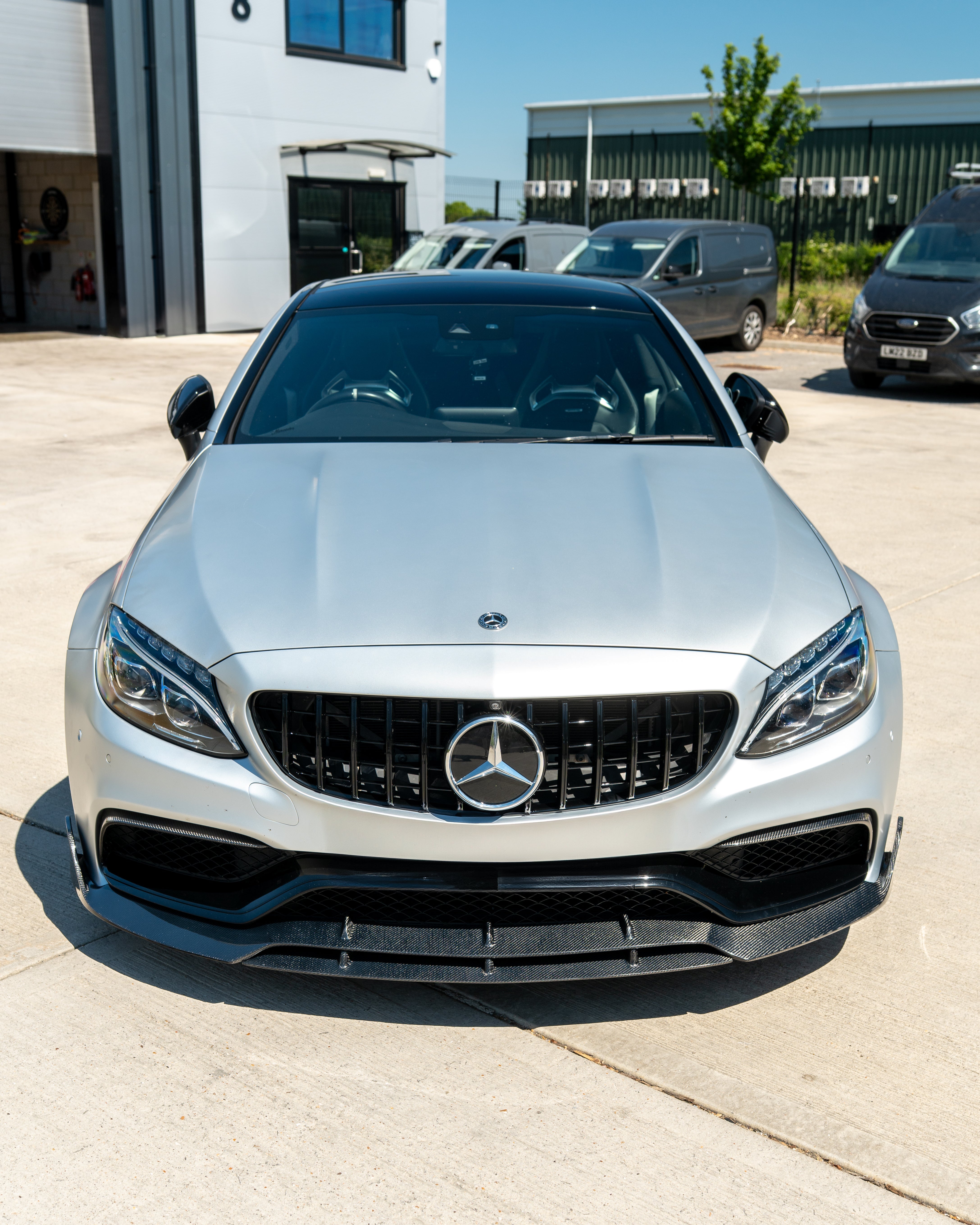 MERCEDES C63 W205 COUPE CARBON FIBRE SPLITTER V2
