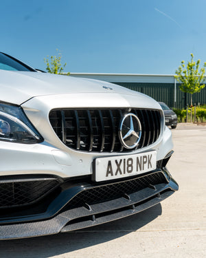 MERCEDES C63 W205 COUPE CARBON FIBRE SPLITTER V2