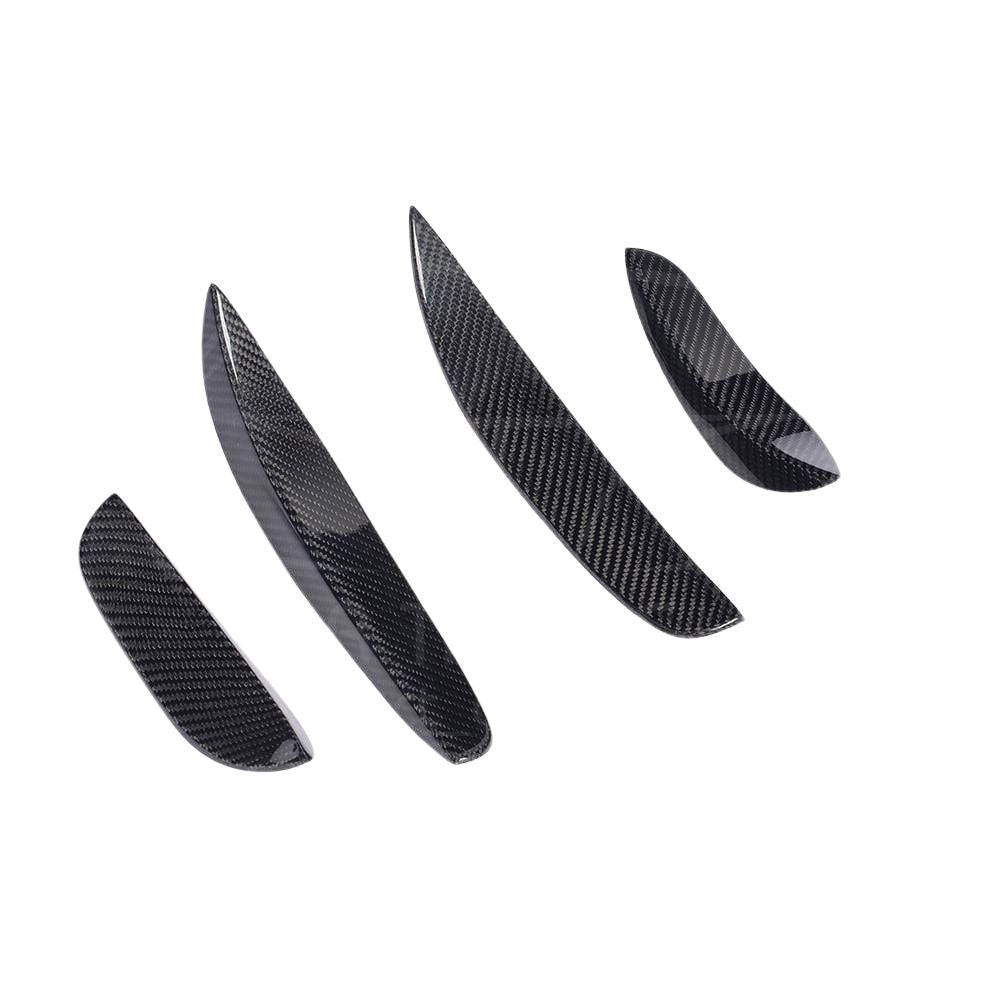 MERCEDES W205 C63 & C63S FRONT BUMPER CARBON FIBRE CANARDS / FINS