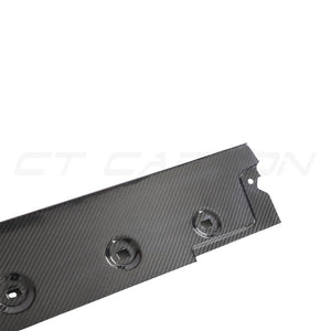 PORSCHE 911 992 TURBO S CARBON FIBRE SIDE SKIRTS - CT DESIGN