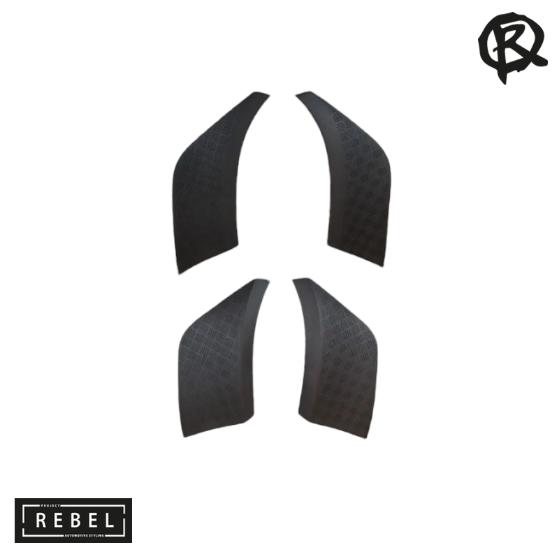 Defender L663 Chequer Plate Wheel Arch Protection Kit - 90/110