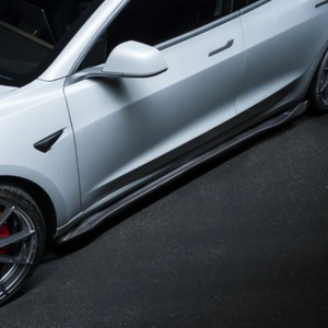 Tesla Model Y 2023+ Aero Style Side Skirt - Carbon Fibre Look