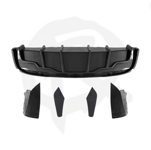 Tesla Model Y 2023+ Aero Style Rear Bumper Lip diffuser - Carbon Fibre Look