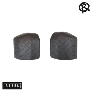 Defender L663 Chequer Plate Door Mirror Covers - 90/110/130