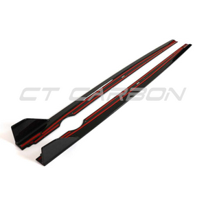 VW GOLF MK8/MK8.5 R CARBON FIBRE SIDE SKIRTS - CT DESIGN