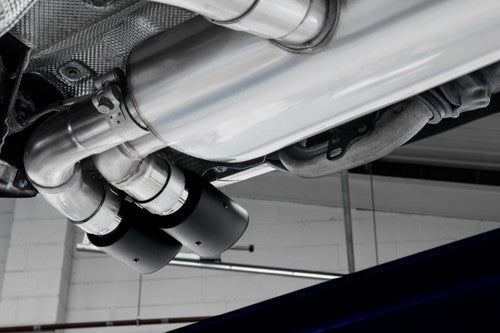 SSXLR114-707 - Defender 90 V8 2021+ Milltek Performance Exhaust - Particulate Filter-back - OPF/GPF Back Resonated Valved System with Quad JET-90 Carbon Trims