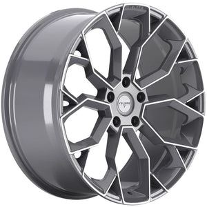22 INCH VELARE VLR15 PLATINUM GREY POLISHED ALLOY WHEEL (Set of 4)