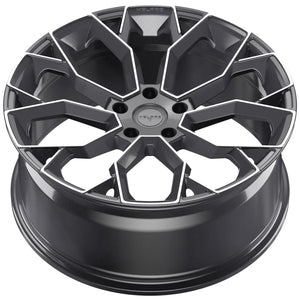 22 INCH VELARE VLR15 PLATINUM GREY POLISHED ALLOY WHEEL (Set of 4)