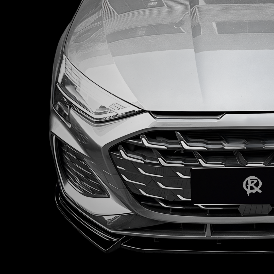 Audi A3 S3 8Y facelift S Line Front Lip - Gloss Black