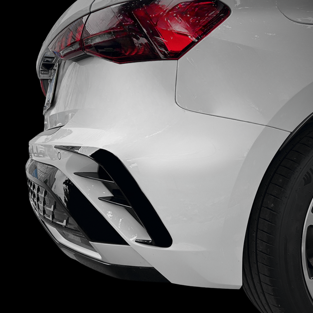 Audi A3 8Y S Line Facelift Hatchback Rear Bumper Flag - Gloss Black