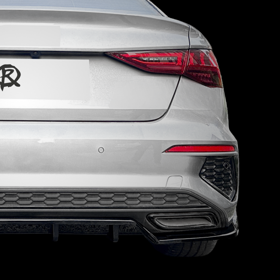Audi A3 8Y Diffuser - Gloss Black