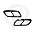 Mercedes C Class AMG Line W206 Muffler Cover - Gloss Black