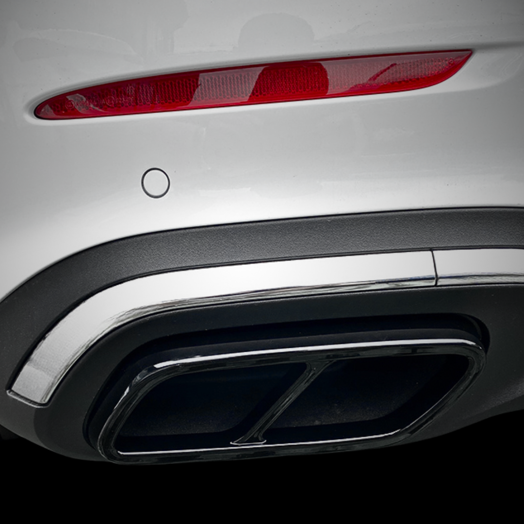 Mercedes C Class AMG Line W206 Muffler Cover - Gloss Black