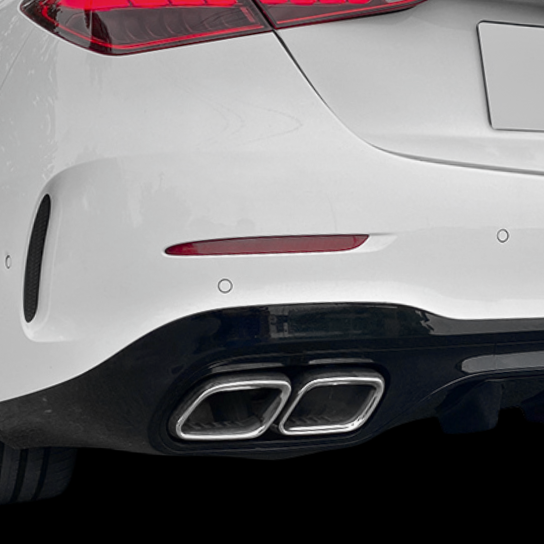 Mercedes C Class AMG Line W206 C63 Diffuser - Gloss Black