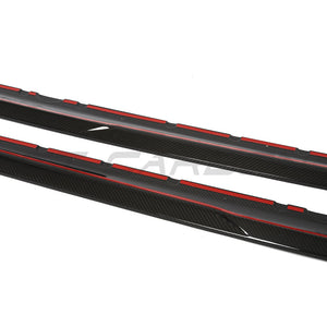 AUDI R8 V10 GEN 2.5 CARBON FIBRE SIDE SKIRTS - CT DESIGN