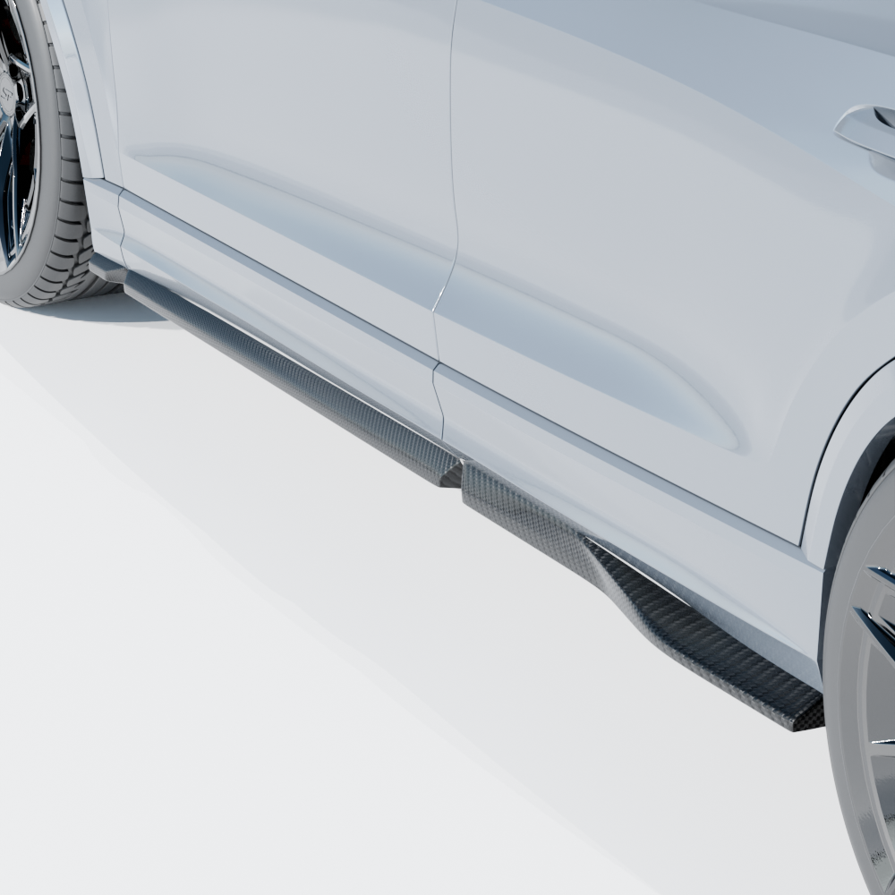 side skirt of the audi rsq8 facelift side skirt