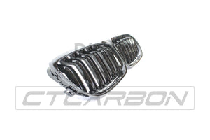BLAK BY CT GRILLE BMW E90 3 SERIES LCI DOUBLE SLAT BLACK GRILLES - BLAK BY CT CARBON