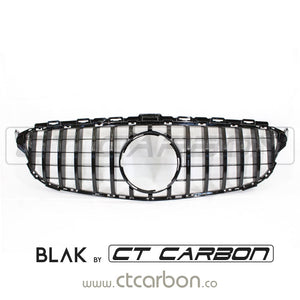 BLAK BY CT GRILLE MERCEDES W205 C CLASS 2019+ AMG BLACK GRILLE (WITHOUT CAMERA)