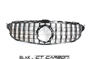 BLAK BY CT Grille MERCEDES W205 C63 AMG 2014-2018 AMG GT BLACK GRILLE (WITHOUT CAMERA)